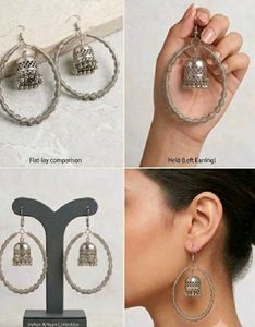 Boho Hoop Jhumka Earrings