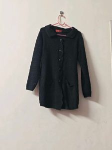 Chic Black Knit Cardigan