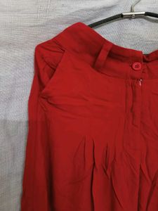 W Red palazzo Trousers