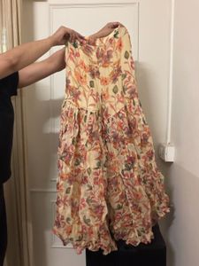 Festive Coord Set with floral Ruffles