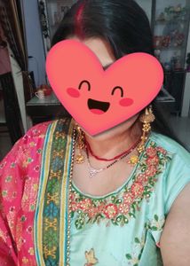 Gown With banarsi Silk Duppata