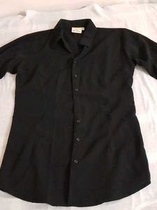 Classic Black Button-Up Shirt