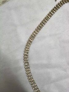 Sparkling Triple Row Chain Waist belt