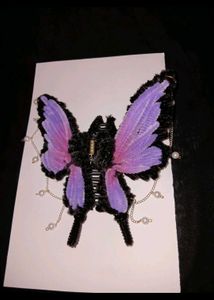 🦋 Handmade Butterfly Pipe Cleaner Hair Clutcher |