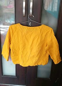 Yellow Crop Top - XL Size