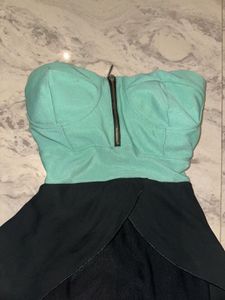 Strapless High-Low Dress