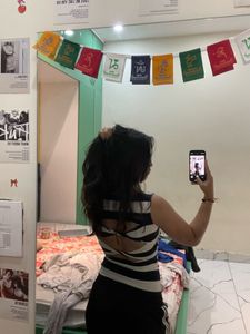 Striped Zip-Up Sleeveless Top
