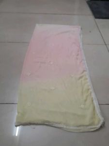 Elegant Pink  And Beige Ombre Dupatta