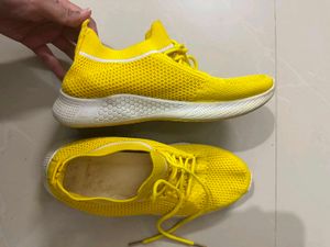 Vibrant Yellow Sneakers