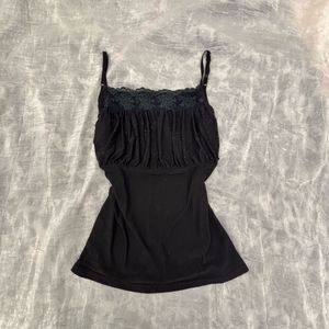 black camisole top