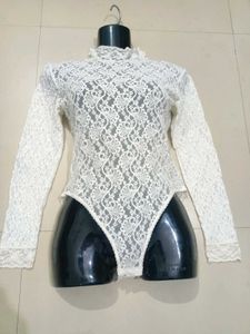 Fancy Lace Bodysuit Free Size Fit For S,M,L (SOLD)