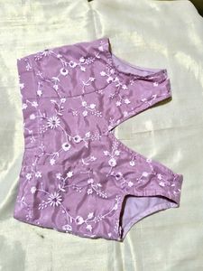 Lavender Pink Embroidered Blouse