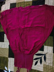 MAROON HEAVY FLARED ONEPIECE
