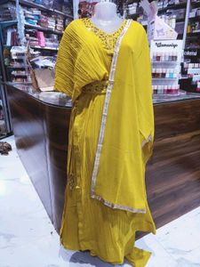 Mustard Yellow Dress 4pc set size L