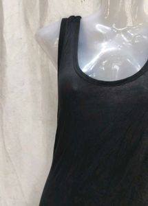 Chic Black Ruched Maxi Dress