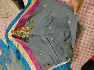 Elegant Grey Saree