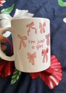 Cute Bow "I'm Just A Girl" Mug