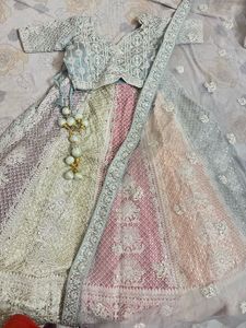 OFFER ❗️❗️Heavy Pastel Multicolour  Lehenga