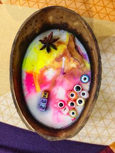 Bohemian Zen Coconut Shell Candle