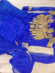 Royal Blue Anarkali Dress