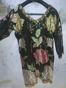Designer Embroidered sharara set
