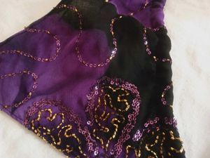 y2k Purple &amp; Black Bikini Top