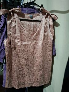Shein Leopard Print V-Neck Sleeveless Top