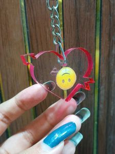 BTS Heart Shaped Keychain