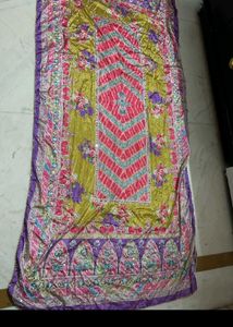 Vibrant Purple Printed Kurta Set with Dupatta