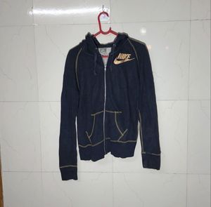 Nike Navy Zip-Up Hoodie