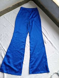 Vibrant Blue Flared Pants