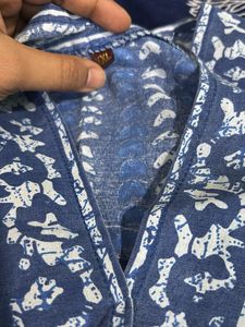 Blue Printed Kurta