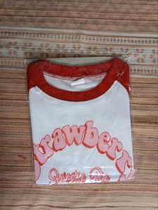 Cute Strawberry Graphic T-Shirt