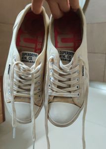 Superdry Cream Canvas Sneakers