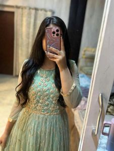 Beautiful Mint Green Ethnic Gown🦋🎀❤️