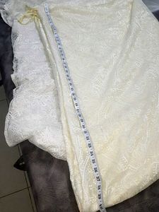 Elegant Lace Overlay Fabric