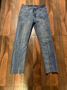 Stylish Thailand Split Hem Flare Jeans