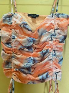 Forever 21 Tie-Dye Ruched Cami Top