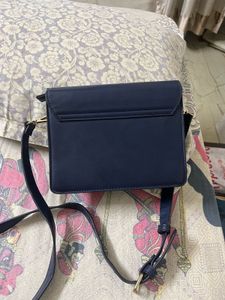 Allen Solly Women’s Navy Blue Sling Bag – Like New
