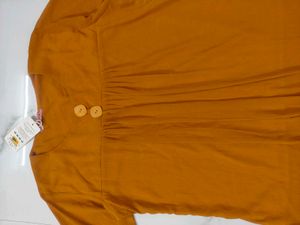Mustard Yellow Bell Sleeve Top