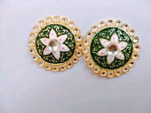 Meenakari Earring Tops For Girls/Women