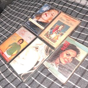 5 vintage English audio casettes