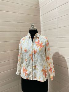 Floral Print Button-Up Shirt