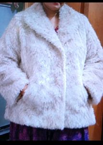 Cozy White Faux Fur Jacket