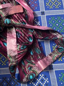 Peacock Print Maxi Top
