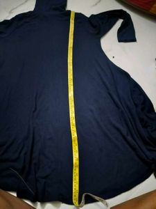 Navy Blue Turtleneck Dress
