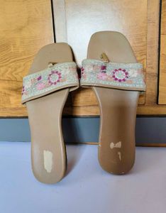 Embellished Flat Sandals