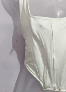 Chic White Corset Top