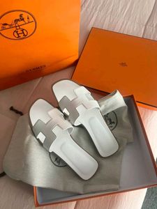 Hermes Brown H Slides Sandals