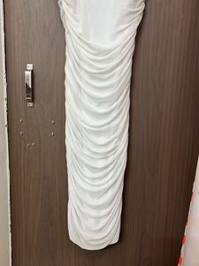 Chic White body cone Strap Dress